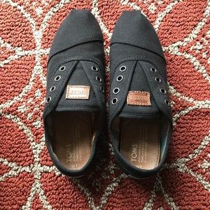 TOMS Cordones Black Canvas Women’s Shoes